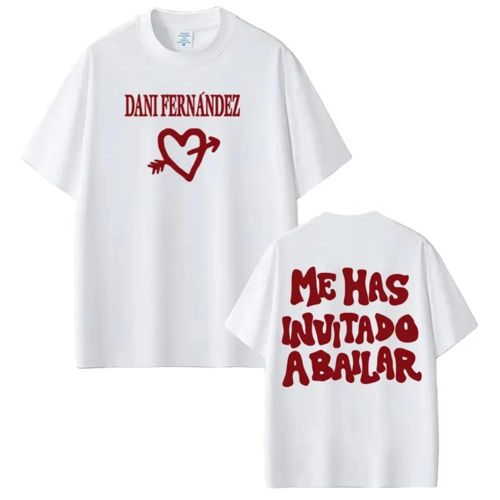 Unisex's Women High-quality T-shirts Rapper Dani Fernandez Fashion Graphics Tees Summer Cotton Casual Oversized T-shirts Fan Gifts