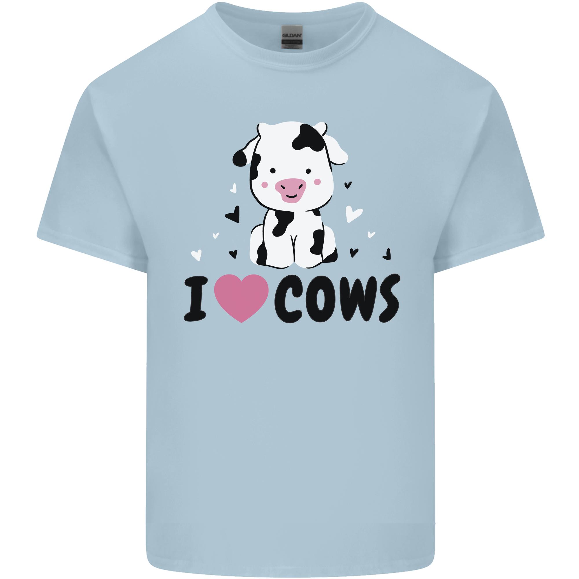 I Love Cows Unisexs Light Cotton TShirt S