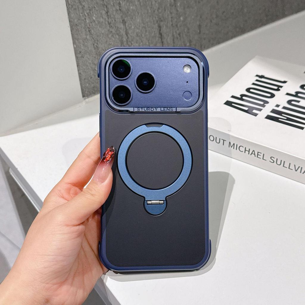 iPhone 17 Pro Max Skin-Feel Magnetic Stand Case