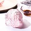 Squisito Regalo in Vetro per Amici Mini Piatto per Salsa Fiore di Ciliegio, Piatto per Condimenti Stile Giapponese, Vassoio da Dessert Moderno da 60ml Capacità per Casa, Piatto Satinato