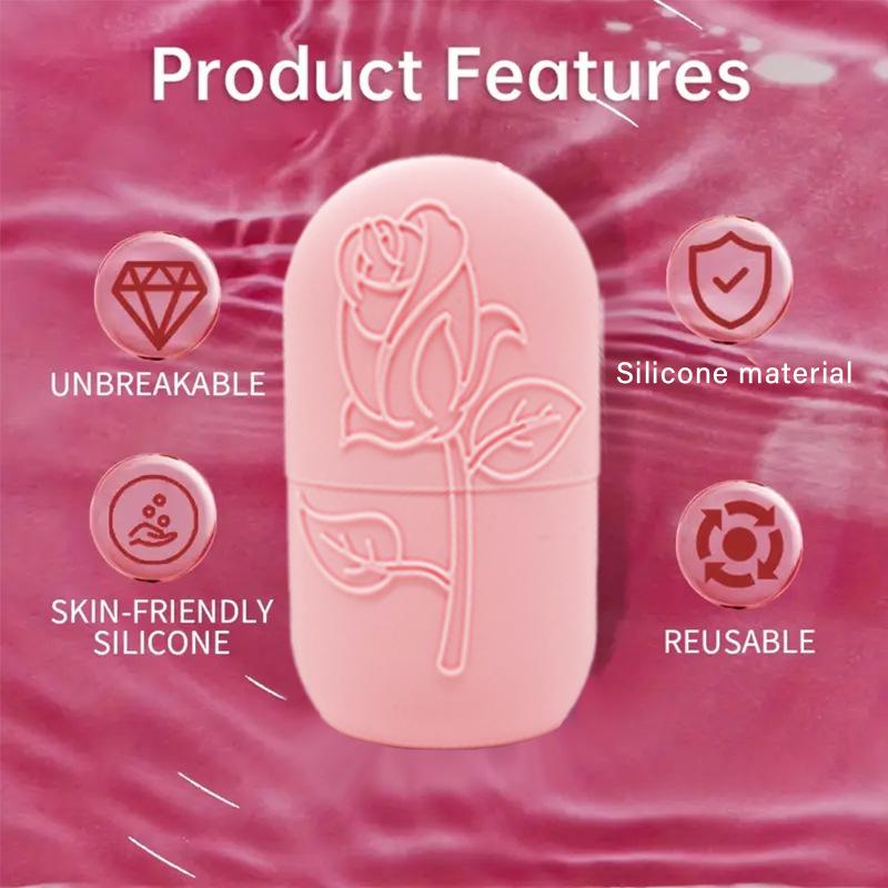 Ice Massage Roller Facial Skincare Ice Massage Roller Facial Massage Tool, Silicone Ice Massage Roller Facial Massager Suitable For Eyes Neck