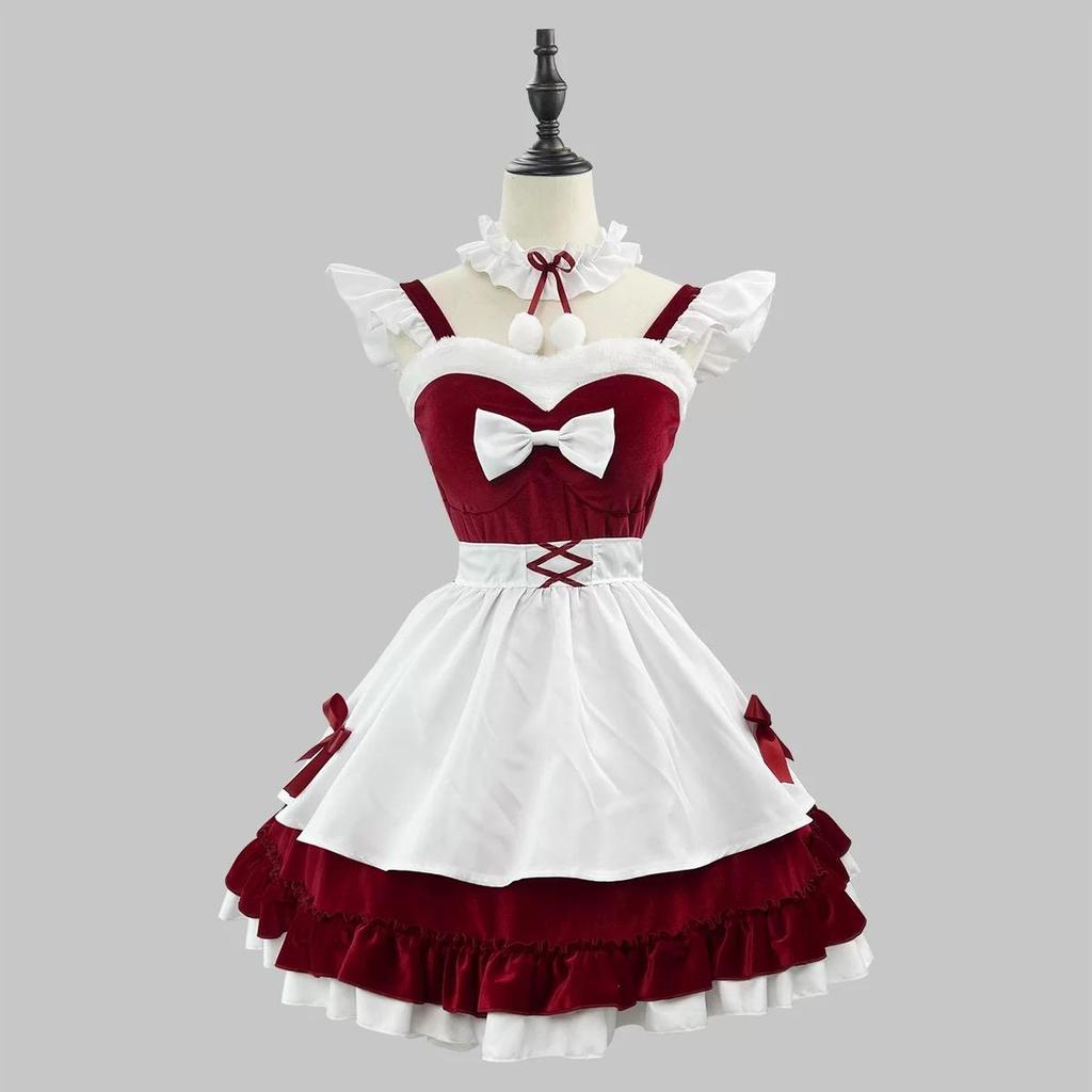 Maid Christmas Costume, Women’s Christmas Party Activity Cosplay Outfit