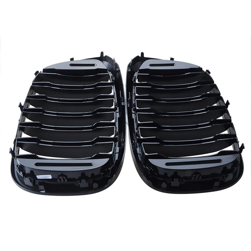 Rhyming Car Front Bumper Grille Radiator Grill Black Tuning M Performance Fit For BMW X3 G01 X4 G02