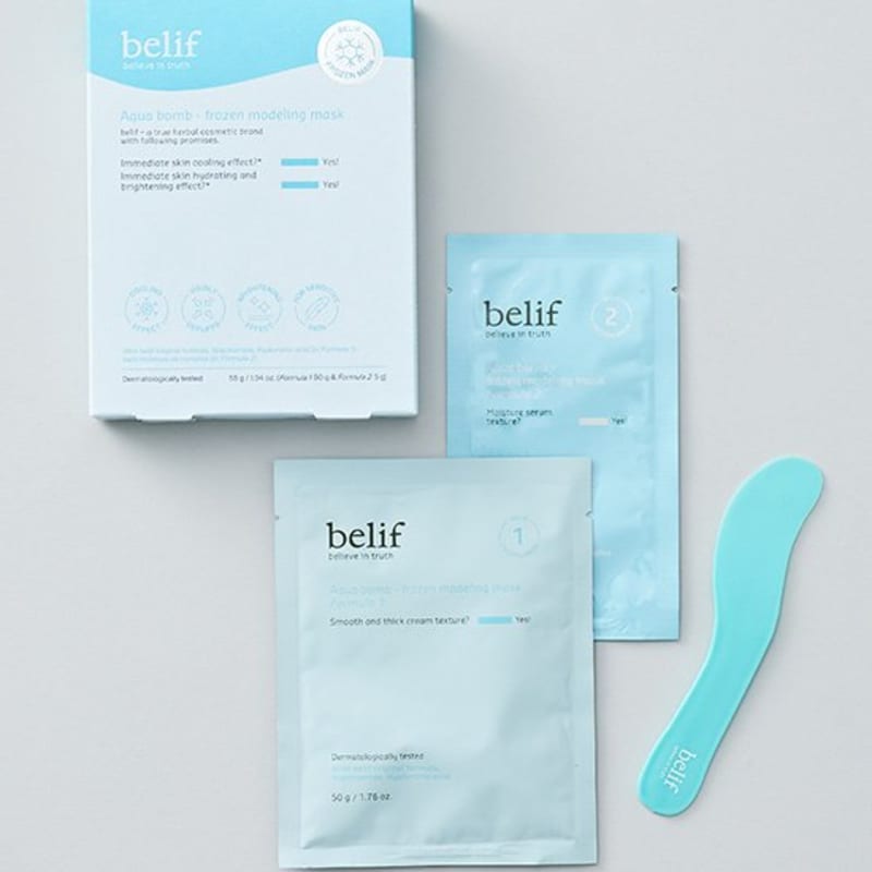 [Belief] Aqua Bomb Frozen Modeling Mask (1st 50g + 2nd 5g)