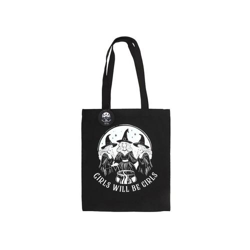 Something Different Girls Will Be Girls Witchy Polycotton Tote Bag