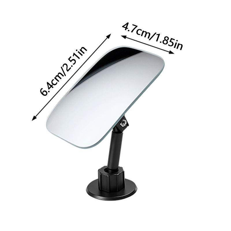 Car rearview wide-angle small square mirror 360 ° rotating blind spot assist mirror Car high-definition convex blind spot mirror чёрный
