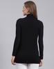 MONTE CARLO Womens Solid Black V Neck Sleeveless Cardigan
