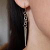 Spiked Metal Gothic Steampunk Rotating Punk Earrings