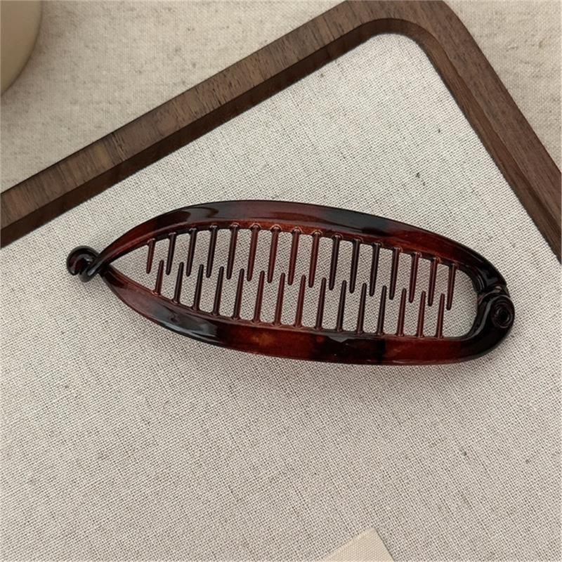 NonSlip Banana Hair Clip For Women Seamless Design Resin Hairpin For Ponytails Buns And Updos
