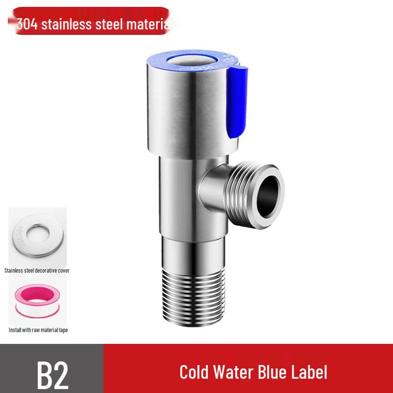 304 Stainless Steel Angle Valve for Hot and Cold Water Heater and Toilet Tap