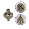 High Pressure Brass 9.52mm misting Nozzle Connector 3/8 Inch Slide Lock Connector Tee Elbow Straight Connector Spray Acce