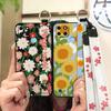 Dirt-resistant Fashion Design Phone Case For OPPO Realme C21Y/C25Y Waterproof Phone Holder Wrist Strap Kickstand Lanyard