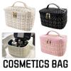 New Women's Bag Large Capacity Portable Travel Toiletry Bag New Plaid Portable Small Fragrance Makeup Bag Go out Makeup Bag