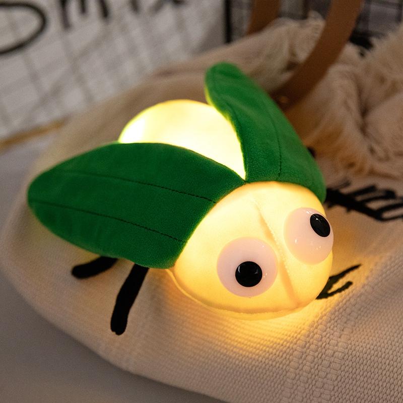 

Ladybird Bee Firefly LED Light Stuffed Toy Animals Luminous Plush Dolls Cute Pillows Plush Toys for Girls Holiday