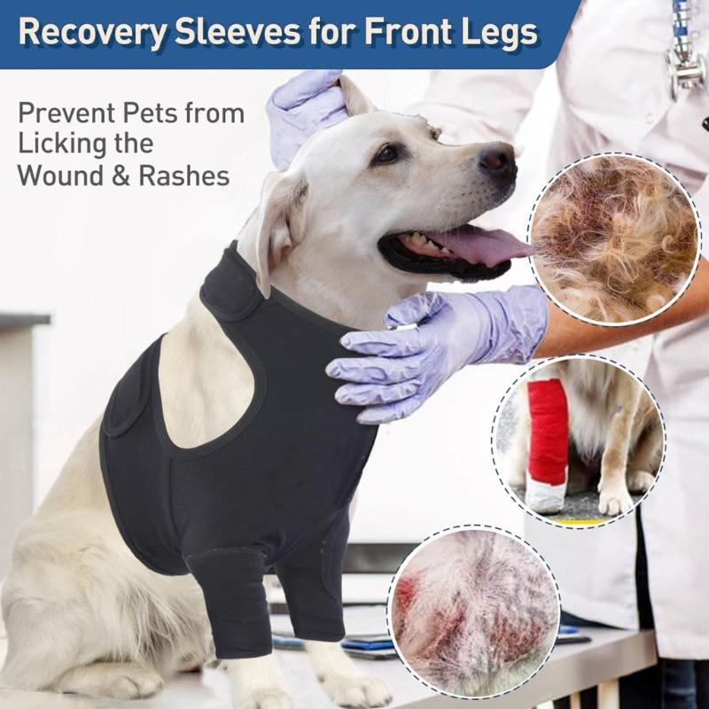 Nastavitelný návlek na psí nohy zabraňuje zranění a poskytuje teplo pro zotavení proti olizování pomáhá při hojení ortézy