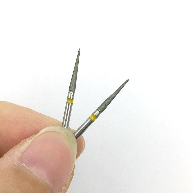 10 ks/sada Zubní diamantové frézy Vrtáky Leštění zubů Bělící produkt TC-11EF Zubní vysokorychlostní frézy