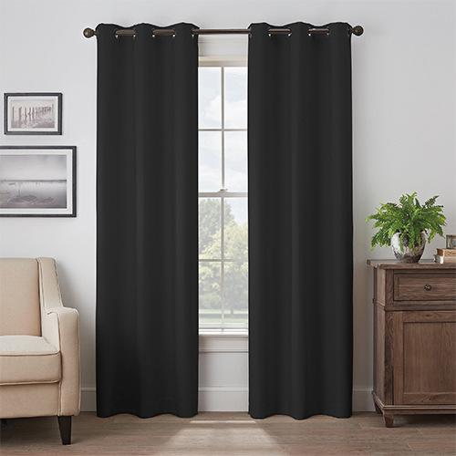 Blackout Curtains Solid Color Matte Insulation Sunscreen Blackout Curtains Finished Products