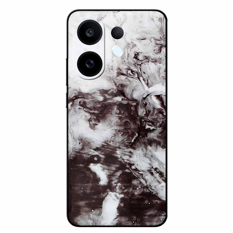 For Vivo S30 5G Cases V2464A Marble Painted Silicone Back Cover Cases For V2464A Soft Black Funda VIVO S30 TPU Cases Vivo S30 5G