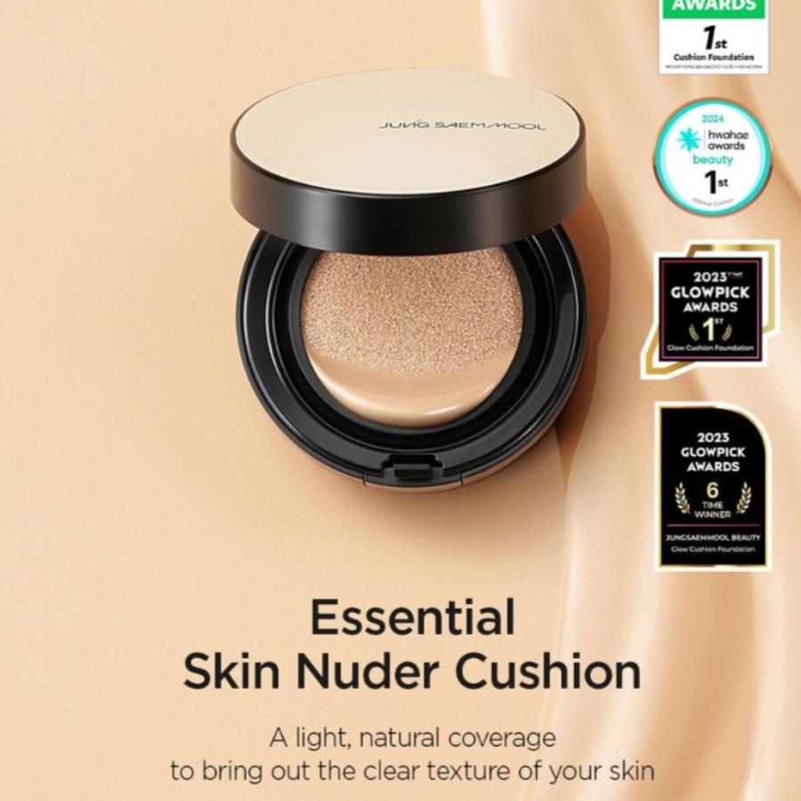JUNGSAEMMOOL Essential Skin Nuder Cushion Main Product + Refill (8 Colors)