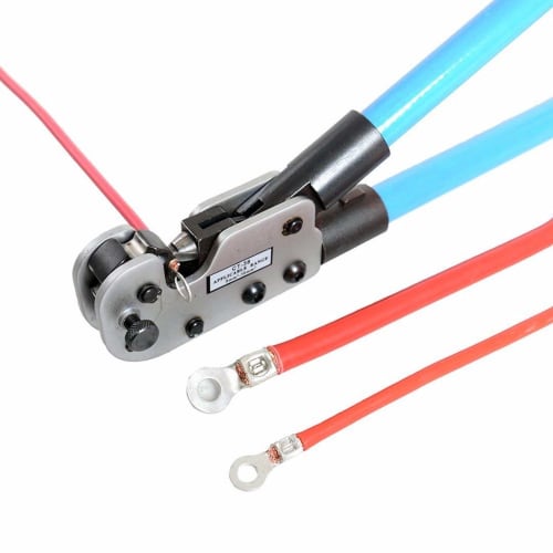 IWISS Heavy-Duty Crimping Tool for Stripped Crimp Terminals and Stripped Crimp Sleeves, 8.0sq-38sq, CT-38