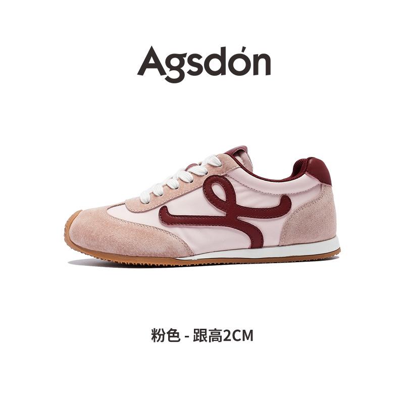 Augustine Ballet Training Shoes Women's 2025 New Autumn Sports Forrest Gump Shoes Platform Strawberry Pink Casual Shoes