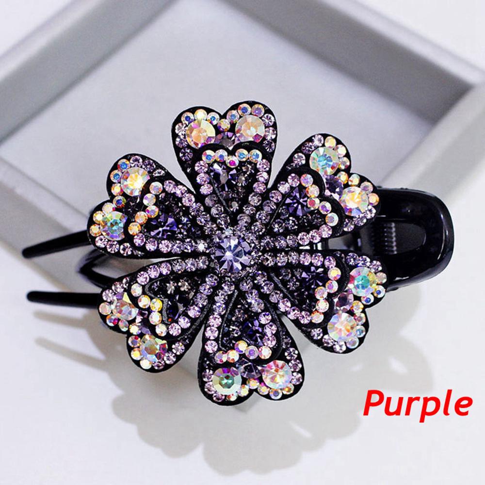 2026 New Hot Crystal Hairpin Women Hairclip Top Side Clip Rhinestones Duckbill Clip Hair Jewelry Wedding Girl Hair Styling Tools