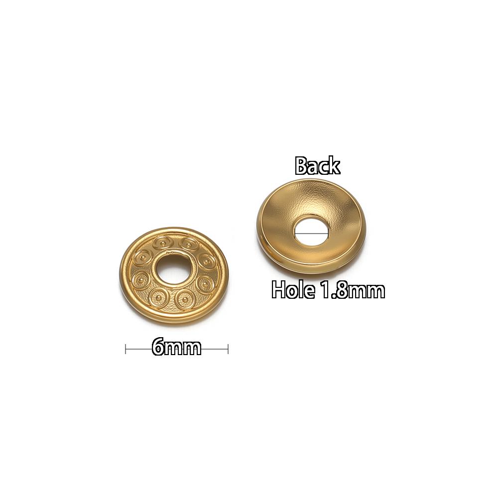 20Pcs Stainless Steel Vintage Beads Caps for Bohemia Bracelets Findings Crafts Necklace Making Accessories DIY Jewelry Supplies