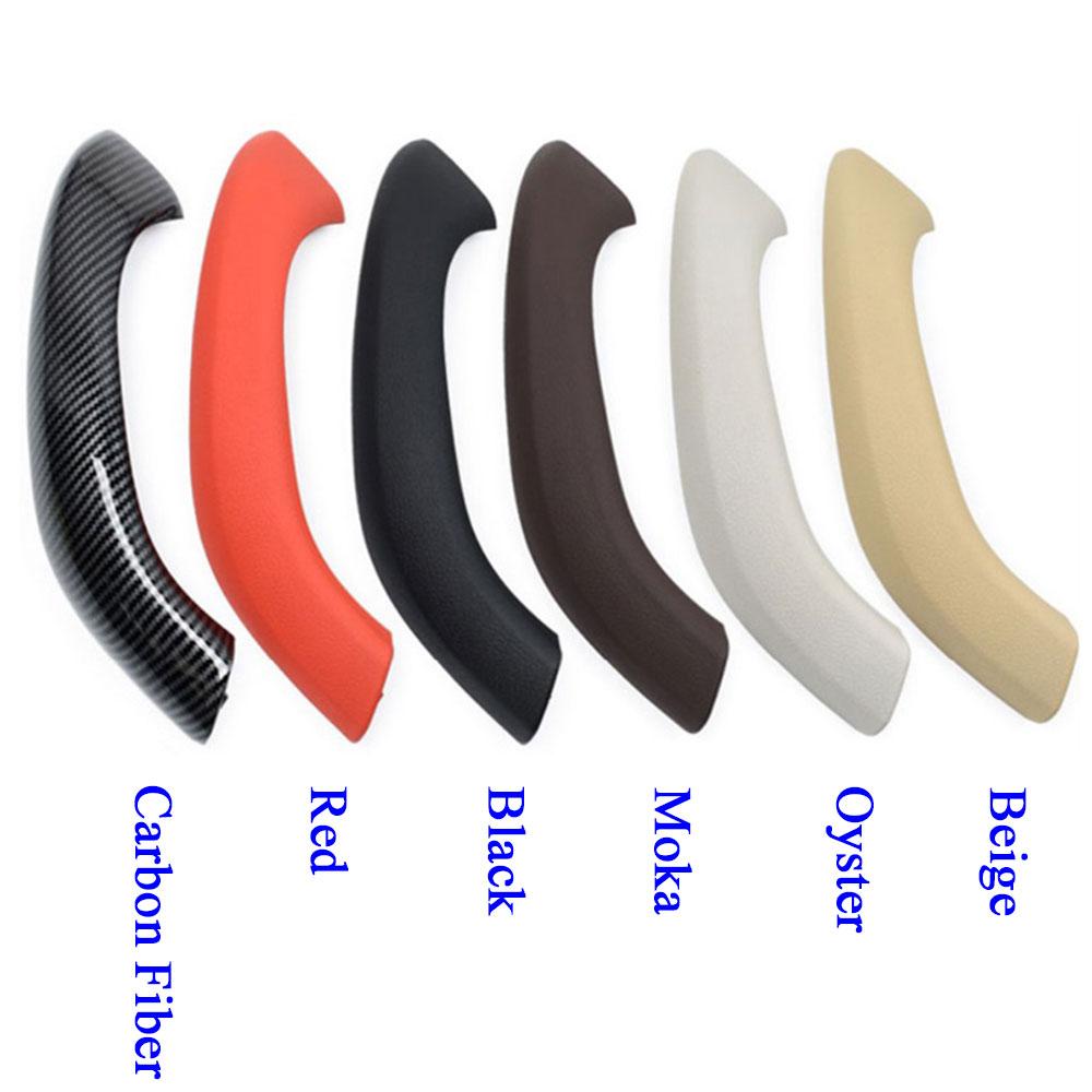 LHD RHD Carro Interior Porta Preto Bege Carbono Esquerdo Direito Puxador Cobertura Externa Acabamento Substituição Para BMW X1 X2 F48 F49