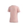 Adidas Alphabet Logo Print Sports Round Neck Short Sleeve T-Shirt Women Tops Pink FJ5013