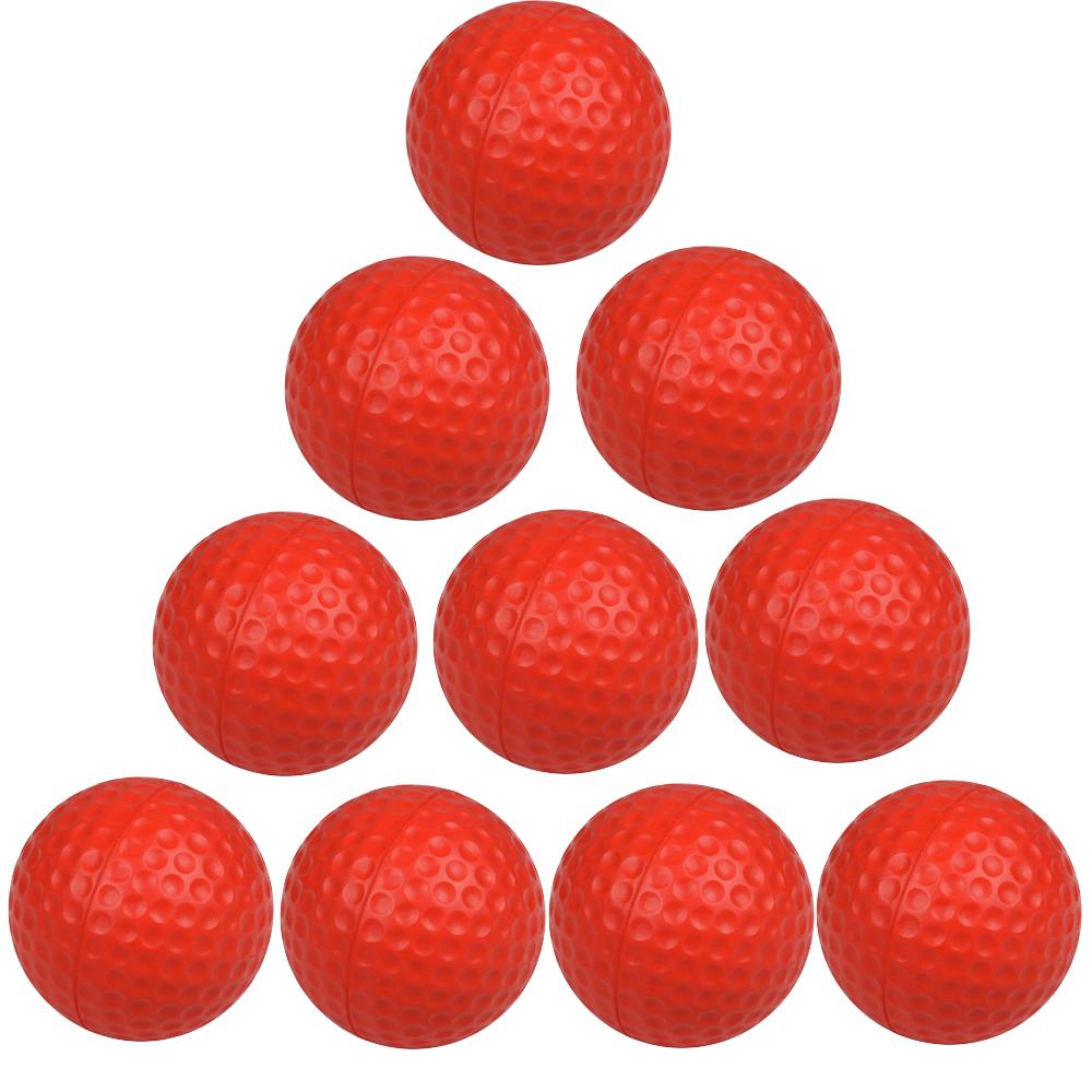 10pcs Golf Balls Light Indoor Outdoor Training Practice Golf Sports Sponge Elastic PU Foam Balls