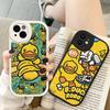 B-B Duck Anime Phone Case For IPhone 16 15 14 13 12 11 Pro Max Plus Shockproof Leather Cover