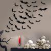12-120 Stück 3D Schwarze Fledermaus Wandaufkleber Für Halloween Party Zuhause Innen Hof Dekoration Gruselige Requisiten Kinderzimmer DIY Wandtattoos