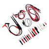 27Pcs Multimeter Test Set Electrical Hook Probes Multifunctional Replaceable Kit 10A with 1mm 2mm