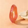 Fashionable Wide Bracelet With Irregular Design Sparkling Star Pattern Resin Bangle Stylish Womens Jewelry