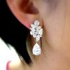 Exquisite Design Sense 2026 New Earrings Short Style Elegant Water Drop  for Bride's Wedding