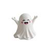 Mini Ghost Figurine Halloween Decorative Accent for Home Office Tabletop Desktop Ornament Ceramic Material Cute Design