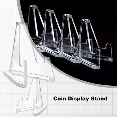 Coin Display Stand,transparent Coin Display Stand Commemorative Coin  Stand, Display Stand Small Card Badge Display Stand Desktop Ornaments