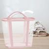 Foldable Laundry Basket Dirty Clothes Organizer Mesh Bag Elegant Lightweight Hamper Tote