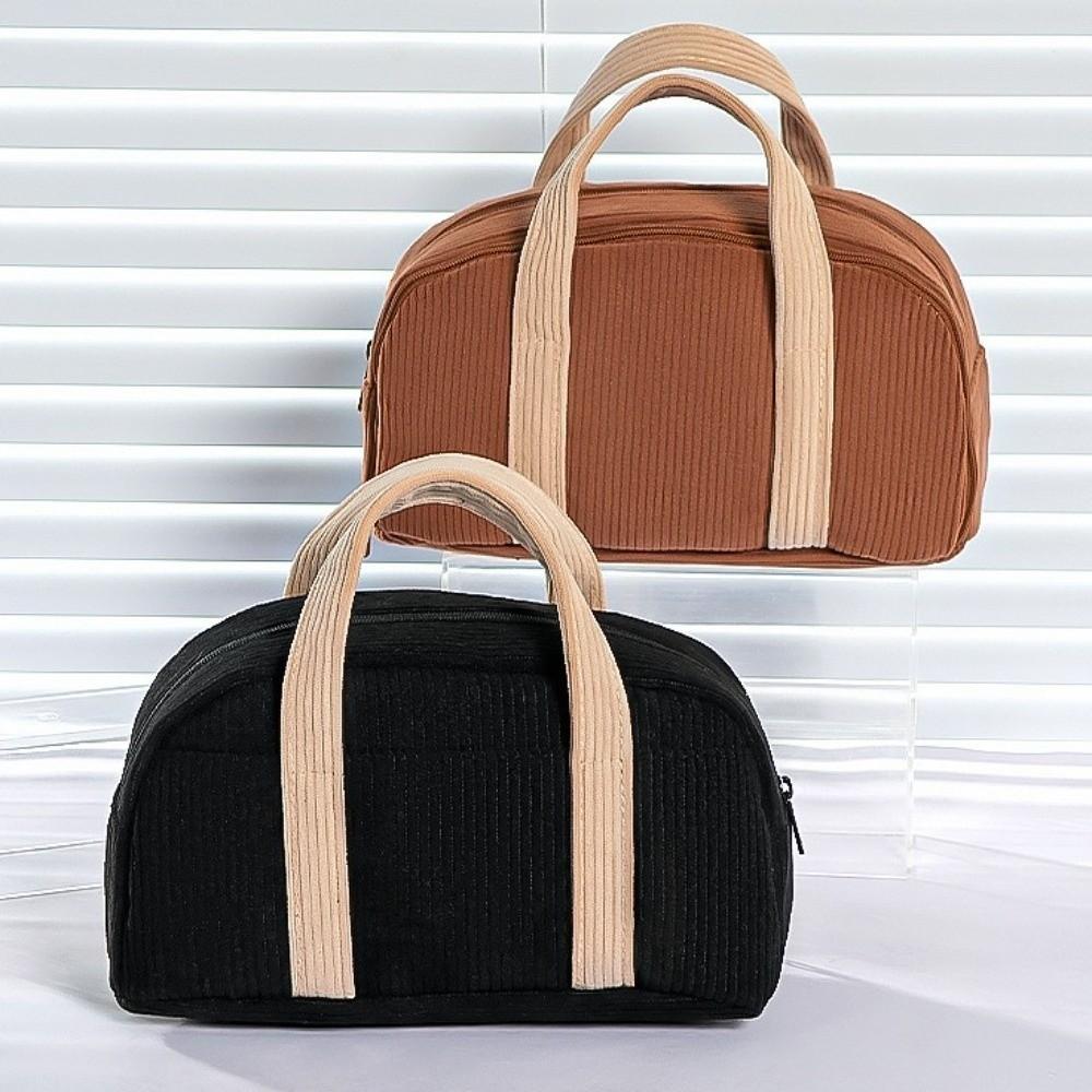 Large Capacity Stationery Bag Thickened Pencils Pouch Creative Colored Velvet Pencil Bag Student