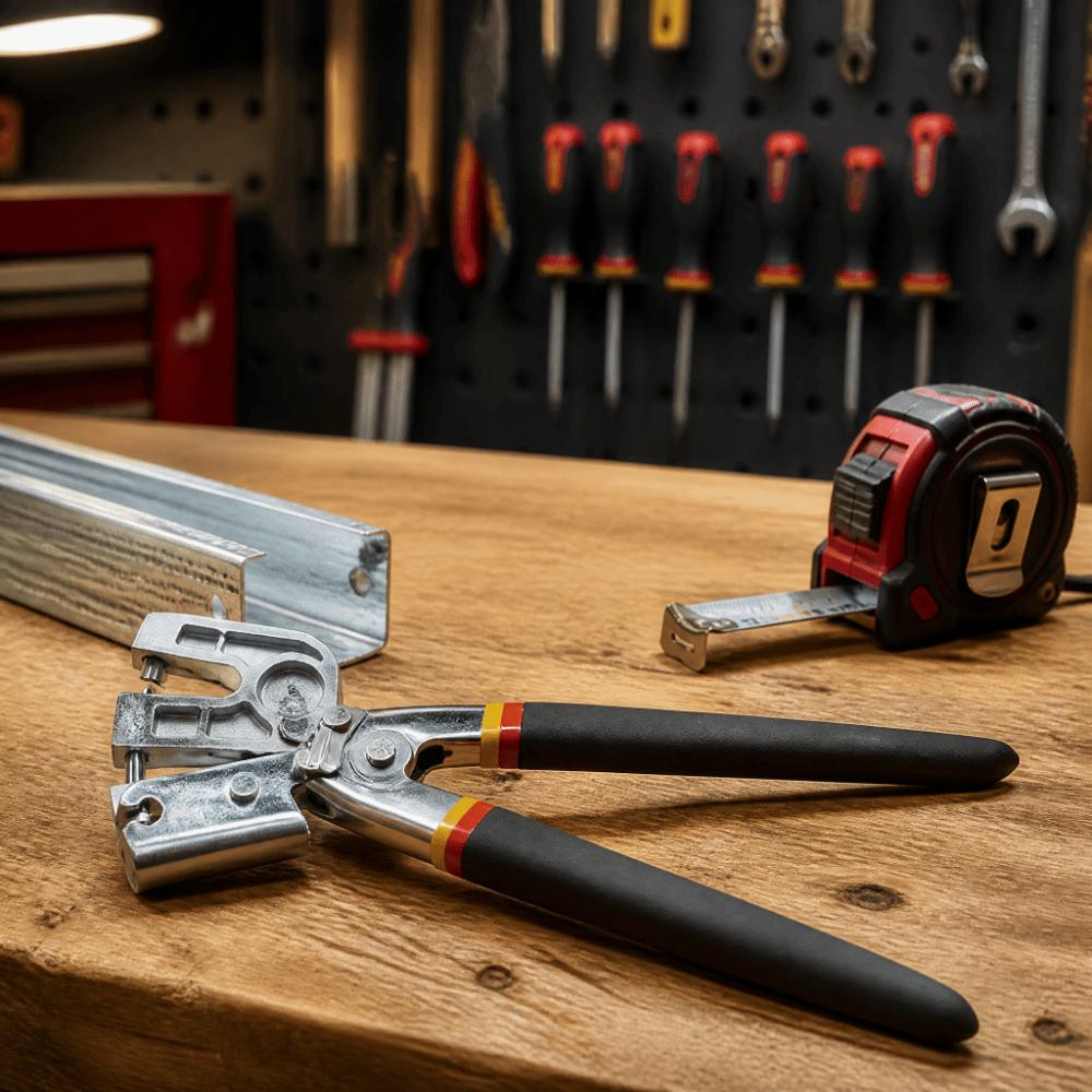 Alloy Steel Stud Crimper Pliers High-Carbon Steel Handheld Stud Crimper For Construction