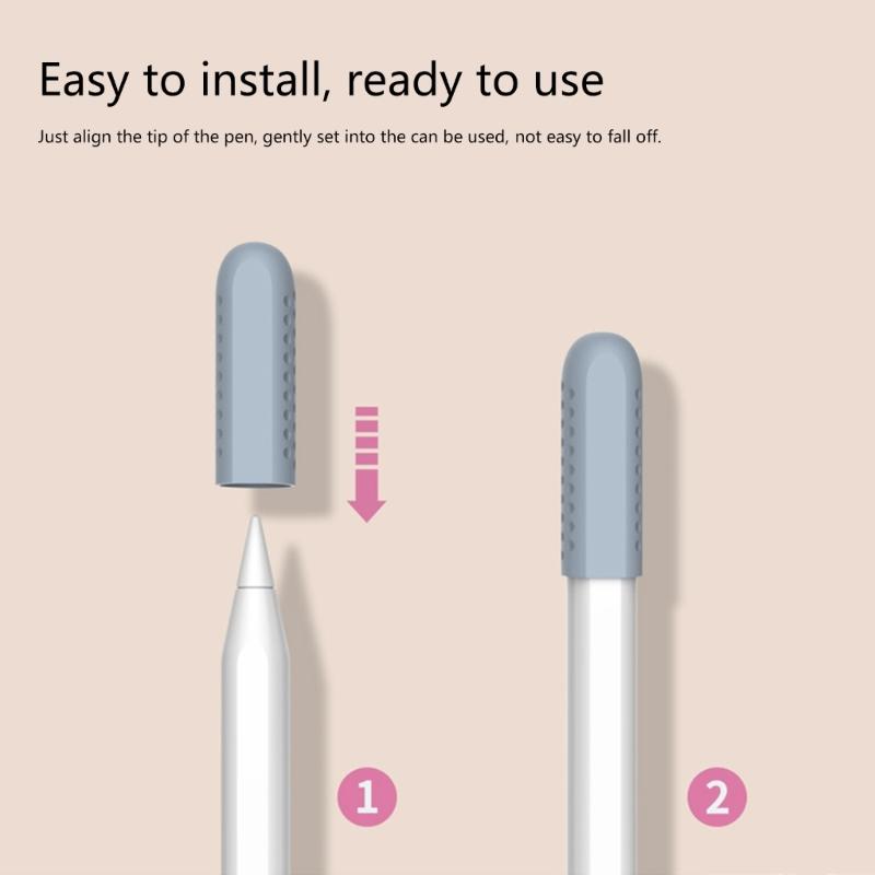 Lightweight Silicone Sleeve Housing Suitable for Touch Pen Styluses Nib Protector Comfortable Grip and Full Protections
