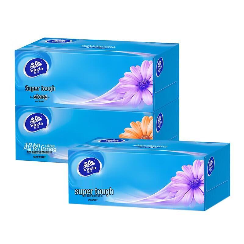 Vinda Super Tough 3-Ply Facial Tissues