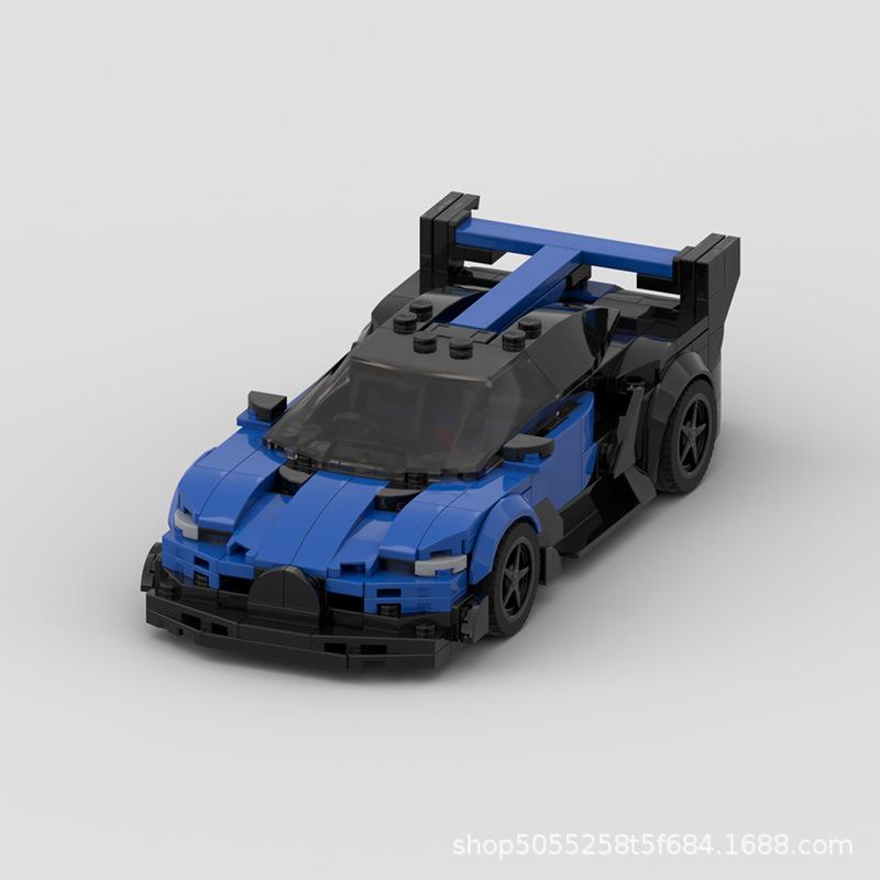 Racing Sports Car MOC Small Particle Building Blocks Bolide Vision GT Speed8 Grid Car Model Building Blocks