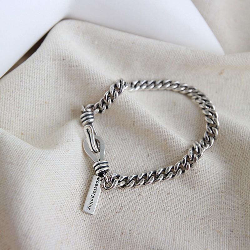 S925 Sterling Silver Korean Style Women's Bracelet - Perfect for Couples and Birthday Gifts