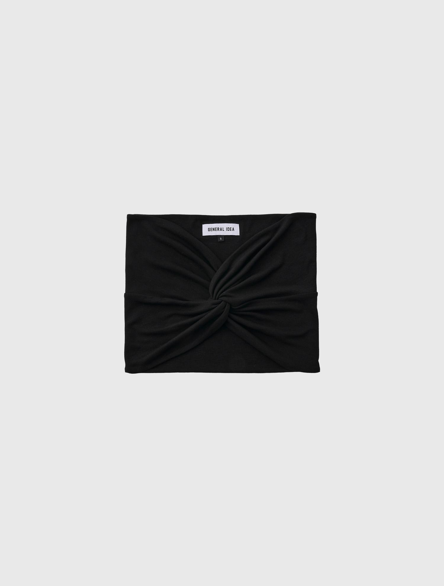 General Idea Twist Jersey Top [Black] / Wbd3L01519 Black/S