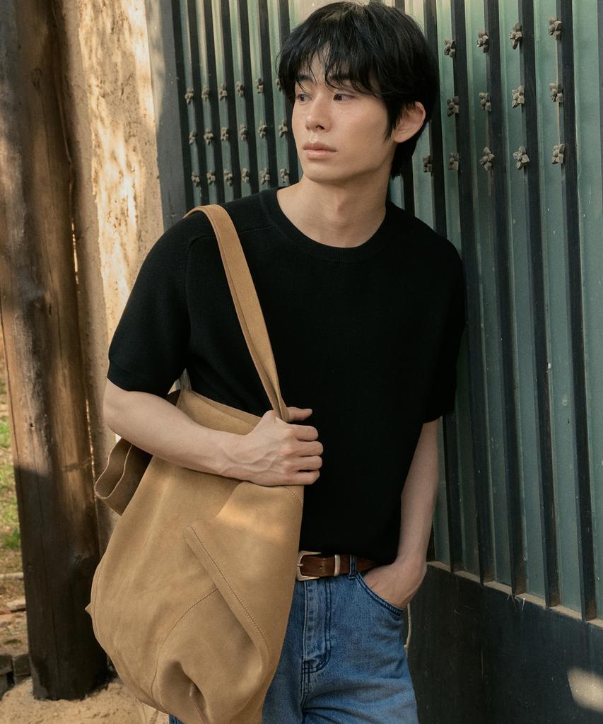Wednesday Oasis Washable Airy Raglan Half Knit_Black(Wc26Kn48)