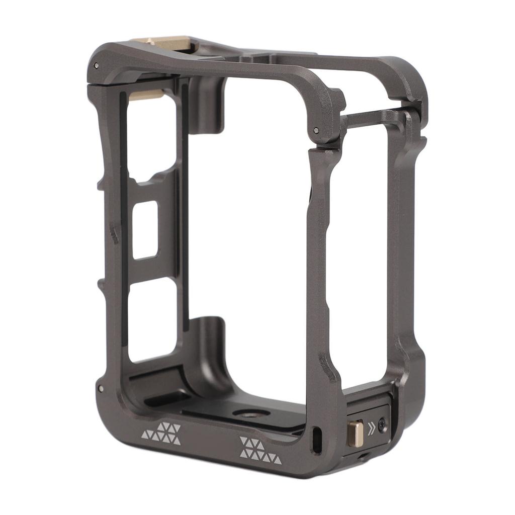 Action Camera Cage Anti Drop Aluminum with Cold Shoe Silicone Lens Cover Action Camera Protective