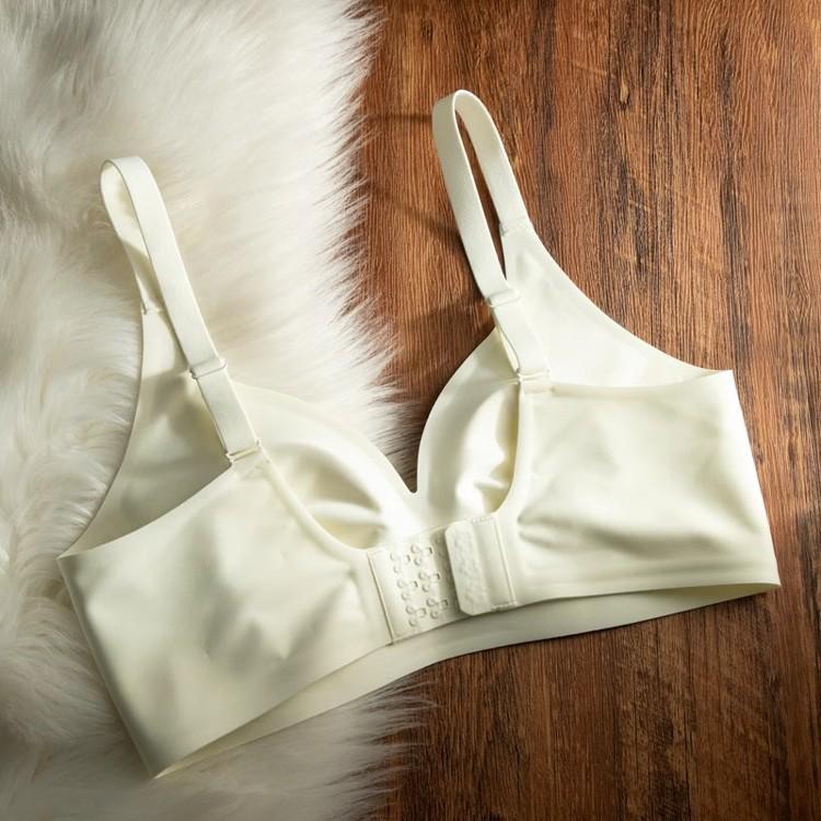 10D Fine-Woven Fabric Women's Underwear: Lightweight, Wire-Free, Minimizing Bra for Large Busts.