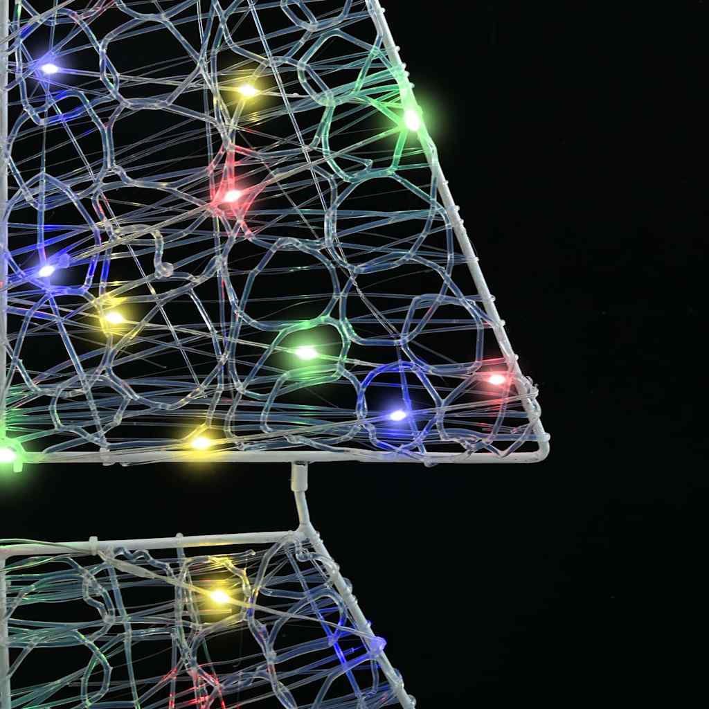 Christmas Tree with 240 Multicolor LEDs 180 cm Acrylic