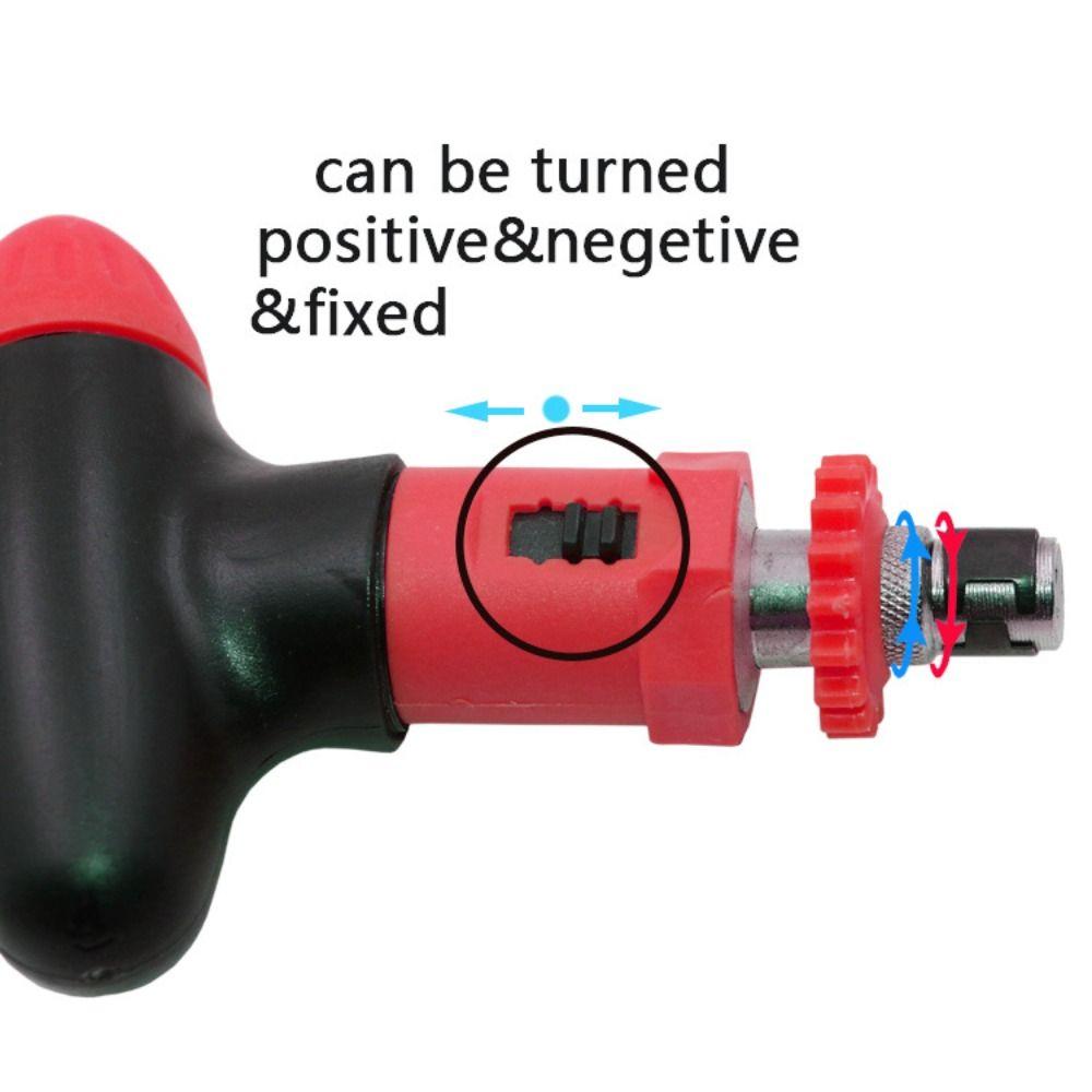 T Type Ratchet Screwdriver Rotate Forward Reverse Fast Screw Driver Bit  DIY Accessories